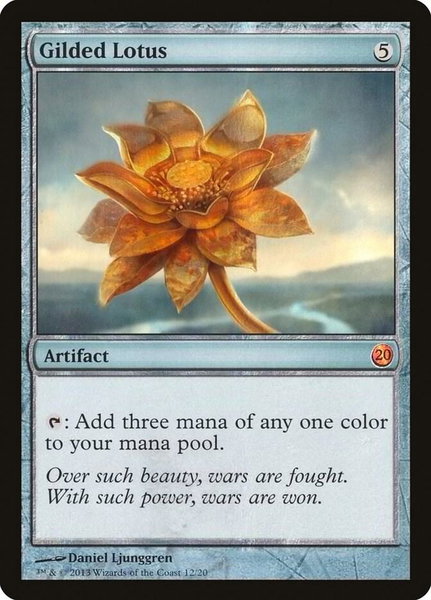 Gilded Lotus trading card from From the Vault: Twenty Gilded Lotus - From the Vault: Twenty Magic: The Gathering trading card