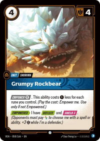 Grumpy Rockbear - Vendetta (VEN) #050/166 - Common Riftbound Trading Card