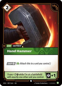 Hand Hammer - Vendetta (VEN) #027/166 - Common Riftbound Trading Card