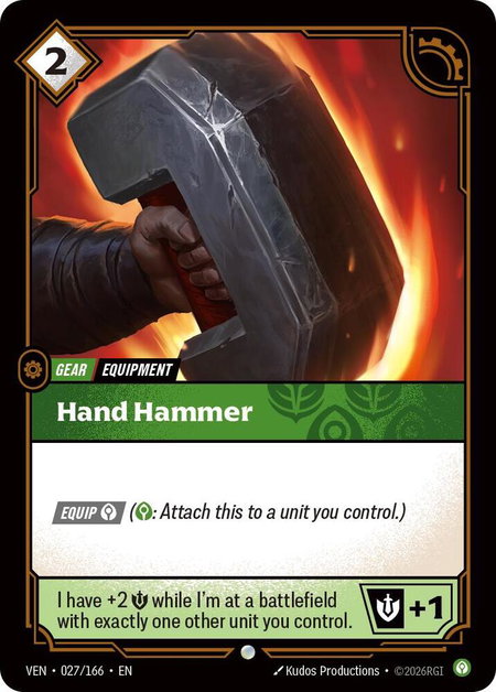 Hand Hammer - Vendetta Riftbound trading card