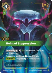 Helm of Suppression - Vendetta (VEN) #045/166 - Epic Riftbound Trading Card