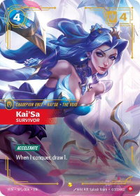 Kai'Sa - Survivor - Vendetta (VEN) #SP1/006 - Showcase Riftbound Trading Card