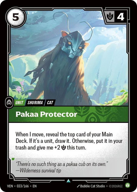 Pakaa Protector trading card from Vendetta Pakaa Protector - Vendetta Riftbound trading card