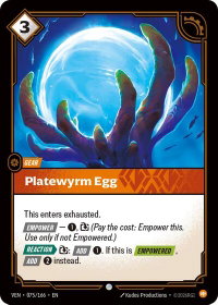 Platewyrm Egg - Vendetta (VEN) #075/166 - Common Riftbound Trading Card