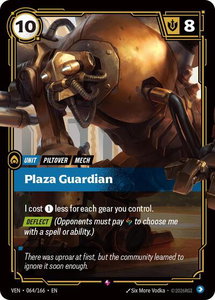 Plaza Guardian - Vendetta (VEN) #064/166 - Rare Riftbound Trading Card