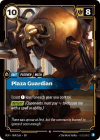 Plaza Guardian - Vendetta (VEN) #064/166 - Rare Riftbound Trading Card