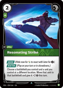 Resonating Strike - Vendetta (VEN) #034/166 - Uncommon Riftbound Trading Card