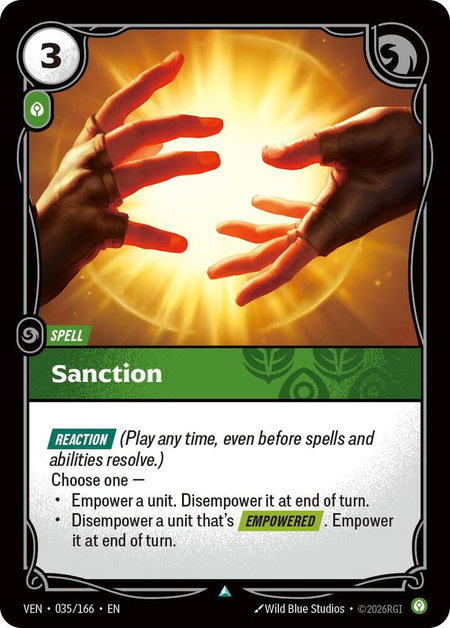 Sanction - Vendetta Riftbound trading card