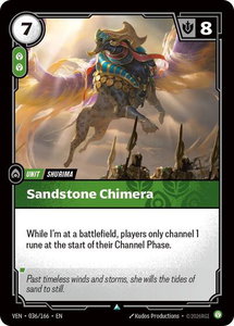 Sandstone Chimera - Vendetta (VEN) #036/166 - Uncommon Riftbound Trading Card
