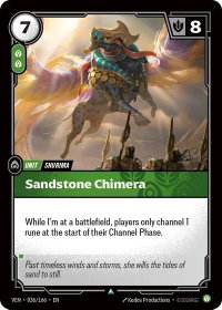Sandstone Chimera - Vendetta (VEN) #036/166 - Uncommon Riftbound Trading Card