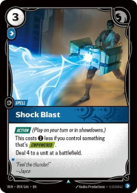 Shock Blast - Vendetta (VEN) #059/166 - Uncommon Riftbound Trading Card