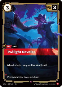 Twilight Reveler - Vendetta (VEN) #020/166 - Rare Riftbound Trading Card