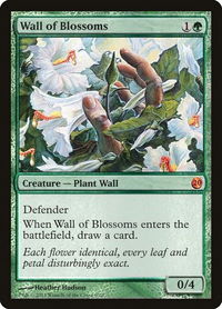 Wall of Blossoms - From the Vault: Twenty (V13) #6 - Mythic Magic: The Gathering Trading Card