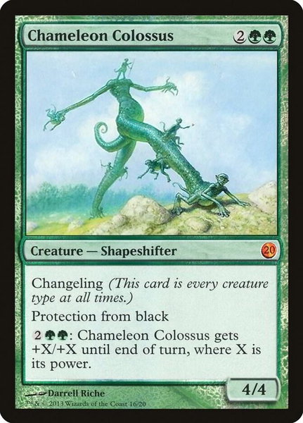 Chameleon Colossus trading card from From the Vault: Twenty Chameleon Colossus - From the Vault: Twenty Magic: The Gathering trading card