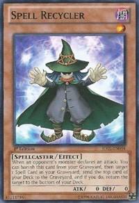 Spell Recycler trading card from Judgment of the Light Spell Recycler - Judgment of the Light YuGiOh trading card