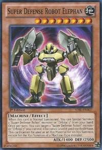 Super Defense Robot Elephan trading card from Judgment of the Light Super Defense Robot Elephan - Judgment of the Light YuGiOh trading card