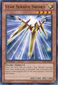 Star Seraph Sword trading card from Judgment of the Light Star Seraph Sword - Judgment of the Light YuGiOh trading card