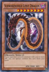 Schwarzschild Limit Dragon trading card from Judgment of the Light Schwarzschild Limit Dragon - Judgment of the Light YuGiOh trading card