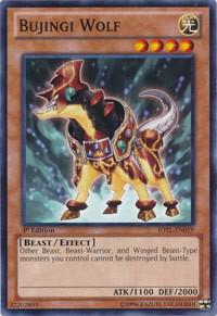 Bujingi Wolf trading card from Judgment of the Light Bujingi Wolf - Judgment of the Light YuGiOh trading card