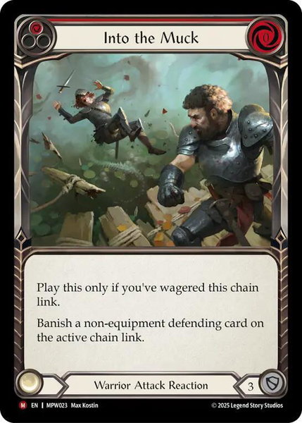 Into the Muck trading card from Mastery Pack Warrior Into the Muck - Mastery Pack Warrior Flesh and Blood trading card