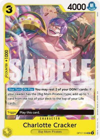 Charlotte Cracker - The World's Strongest Warriors (OP17) #OP17-104 - Uncommon One Piece Trading Card