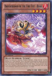Brotherhood of the Fire Fist - Boar trading card from Judgment of the Light Brotherhood of the Fire Fist - Boar - Judgment of the Light YuGiOh trading card
