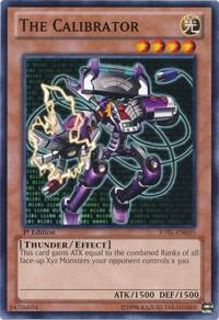 The Calibrator trading card from Judgment of the Light The Calibrator - Judgment of the Light YuGiOh trading card