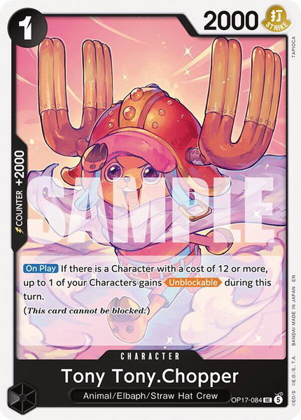 Tony Tony.Chopper trading card from The World's Strongest Warriors Tony Tony.Chopper - The World's Strongest Warriors One Piece trading card