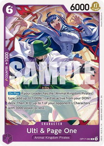 Ulti & Page One - The World's Strongest Warriors (OP17) #OP17-060 - Rare One Piece Trading Card