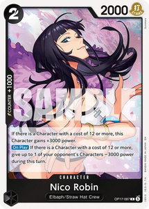 Nico Robin - The World's Strongest Warriors (OP17) #OP17-087 - Rare One Piece Trading Card