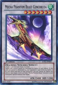 Mecha Phantom Beast Concoruda - Judgment of the Light YuGiOh trading card