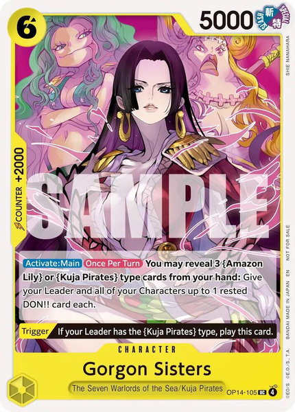 Gorgon Sisters (Tournament Pack 2026 Vol. 3) trading card from One Piece Promotion Cards Gorgon Sisters (Tournament Pack 2026 Vol. 3) - One Piece Promotion Cards One Piece trading card