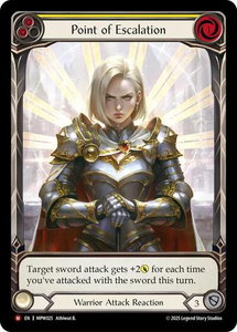 Point of Escalation (Extended Art) - Mastery Pack Warrior (MPW) #MPW025 - Majestic Flesh and Blood Trading Card
