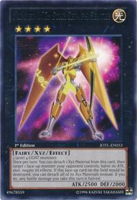 Number 102: Star Seraph Sentry trading card from Judgment of the Light Number 102: Star Seraph Sentry - Judgment of the Light YuGiOh trading card