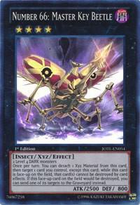 Number 66: Master Key Beetle - Judgment of the Light YuGiOh trading card