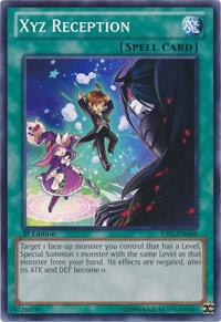 Xyz Reception trading card from Judgment of the Light Xyz Reception - Judgment of the Light YuGiOh trading card