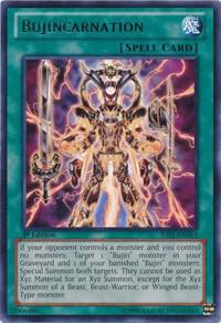 Bujincarnation trading card from Judgment of the Light Bujincarnation - Judgment of the Light YuGiOh trading card
