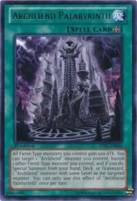 Archfiend Palabyrinth trading card from Judgment of the Light Archfiend Palabyrinth - Judgment of the Light YuGiOh trading card