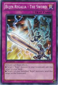 Bujin Regalia - The Sword trading card from Judgment of the Light Bujin Regalia - The Sword - Judgment of the Light YuGiOh trading card