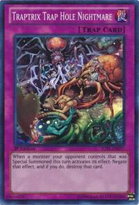 Traptrix Trap Hole Nightmare trading card from Judgment of the Light Traptrix Trap Hole Nightmare - Judgment of the Light YuGiOh trading card