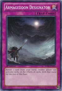 Armageddon Designator - Judgment of the Light YuGiOh trading card