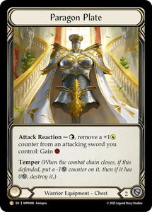 Paragon Plate - Mastery Pack Warrior (MPW) #MPW009 - Legendary Flesh and Blood Trading Card