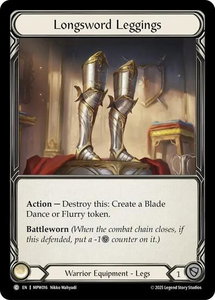 Longsword Leggings - Mastery Pack Warrior (MPW) #MPW016 - Common Flesh and Blood Trading Card