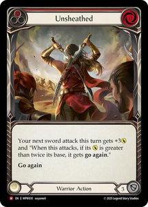 Unsheathed (Red) - Mastery Pack Warrior (MPW) #MPW035 - Majestic Flesh and Blood Trading Card