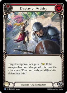 Display of Artistry (Red) - Mastery Pack Warrior (MPW) #MPW039 - Rare Flesh and Blood Trading Card