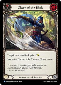 Gleam of the Blade (Red) - Mastery Pack Warrior (MPW) #MPW045 - Rare Flesh and Blood Trading Card