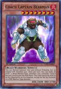 Coach Captain Bearman - Judgment of the Light YuGiOh trading card