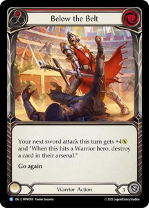 Below the Belt (Red) - Mastery Pack Warrior (MPW) #MPW059 - Rare Flesh and Blood Trading Card
