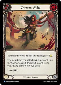 Crimson Waltz (Red) - Mastery Pack Warrior (MPW) #MPW064 - Rare Flesh and Blood Trading Card