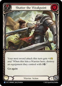 Shatter the Weakpoint (Red) - Mastery Pack Warrior (MPW) #MPW068 - Rare Flesh and Blood Trading Card